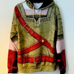 Gear Human Men's Graphic Sweater with Red and Green Design
